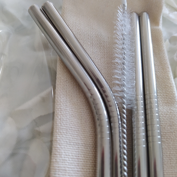 Stainless steel reusable straws - Picture 3 of 6
